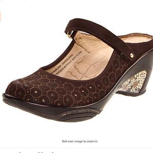 J-41 Jasper Brown Mary Jane wedge Sandal